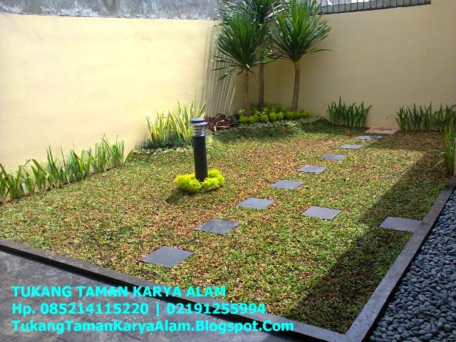 Pembuatan Taman Halaman Belakang Rumah Lokasi Di Villa Gunung Lestari