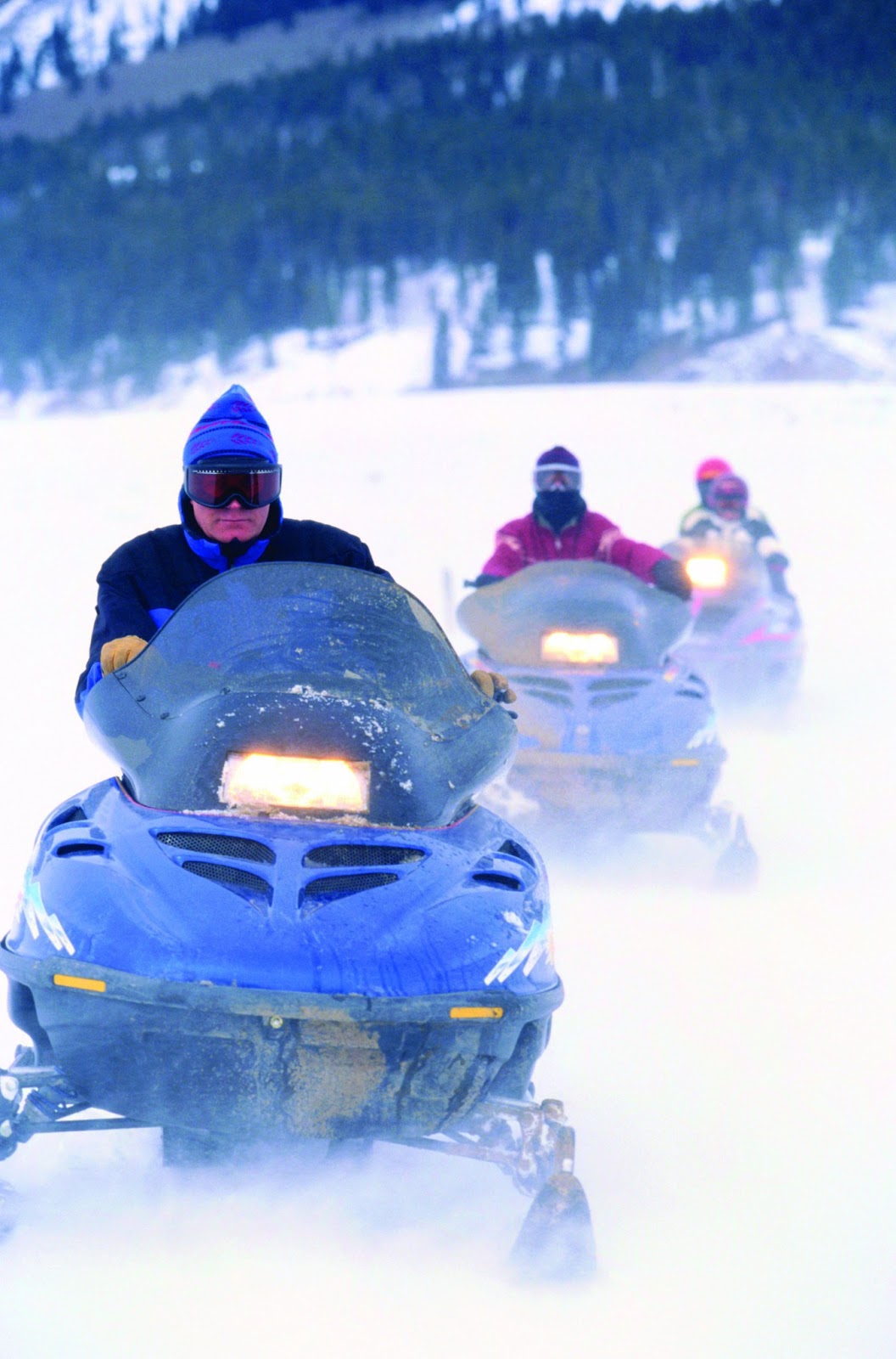 Snowmobiling in Benzie County Michigan with 135 miles of Trails