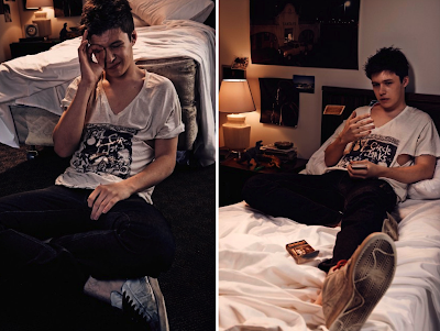 my new plaid pants: Nick Robinson Four Times