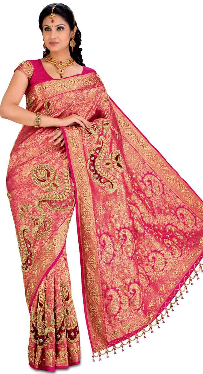 TELUGU WEB WORLD: PINK COLOUR PATTU SAREE