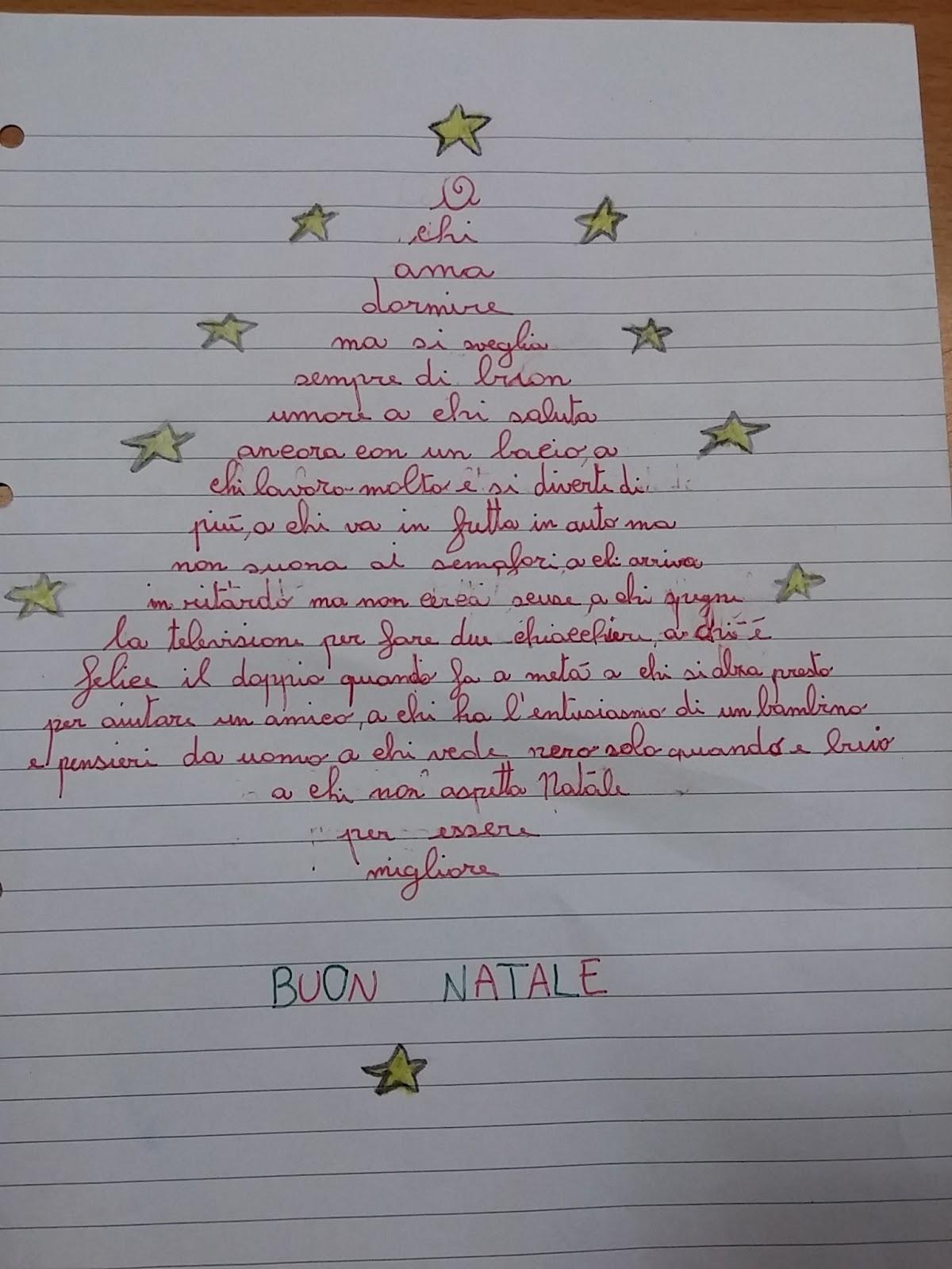 Calligramma Stella Di Natale.Fantasy Smile School 2015