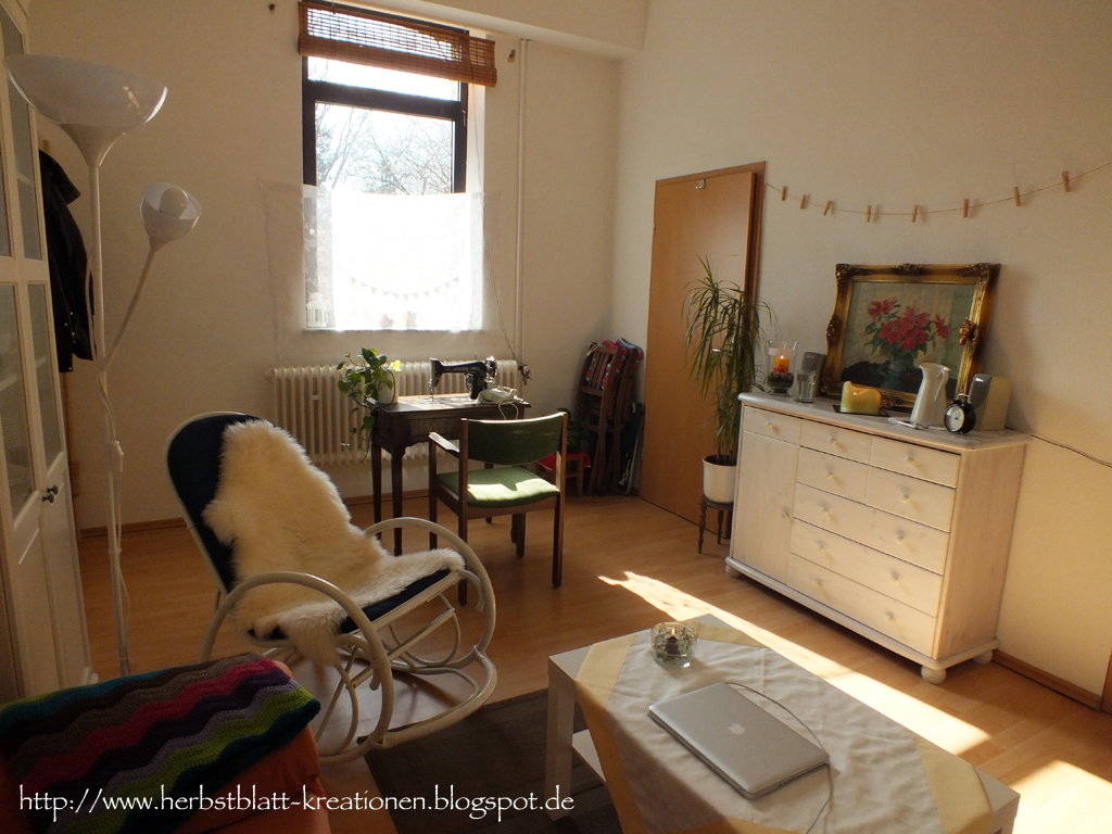 Herbstblatt kreationen: mein wohnzimmer im (verfrühten?) frühlings ...