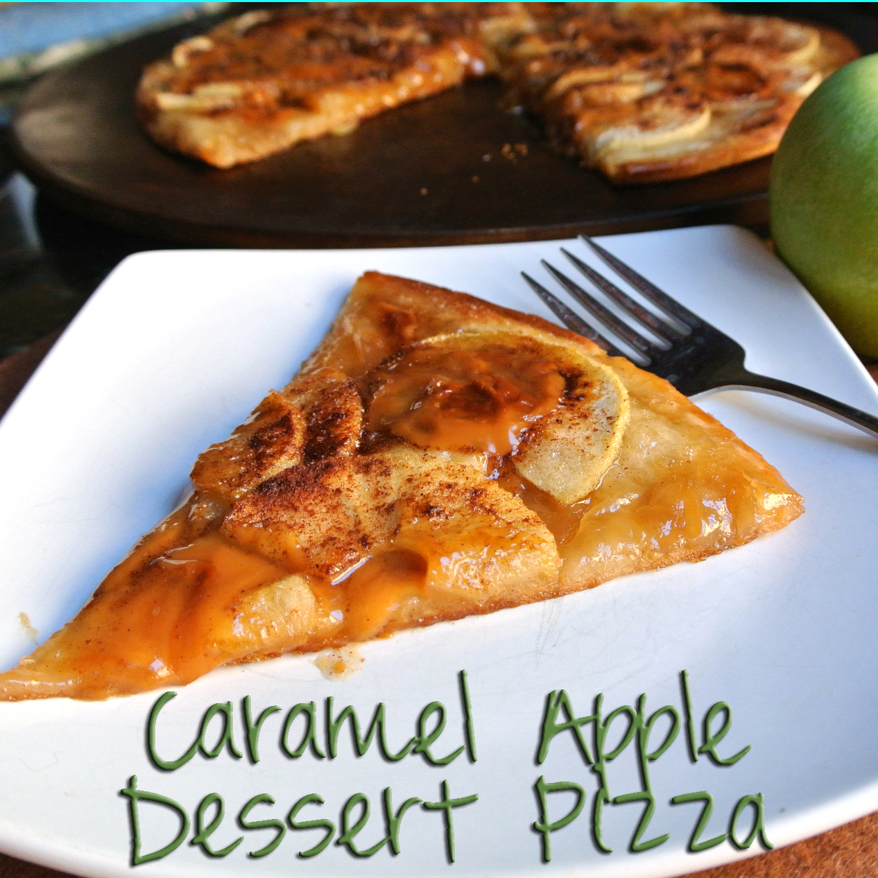Mom, What's For Dinner? Caramel Apple Dessert Pizza