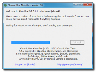 How to Jailbreak untethered iPhone [5.1.1] using Absinthe 2.0