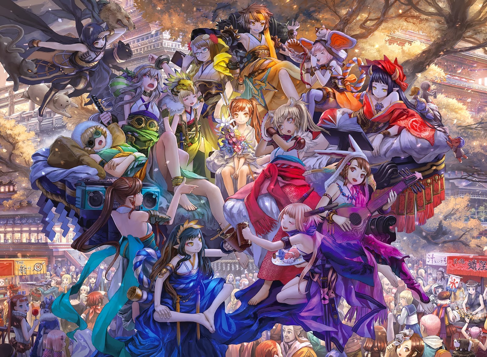 Japanese Festival Original Anime Wallpaper 5 Stars Worthy Phi Stars