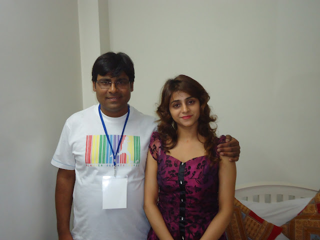 Manoj Bhawuk and Bhojpuri Film actress Suprena Singh