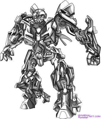 Bumblebee Transformer Coloring Page Bumblebee Transformer Coloring Page