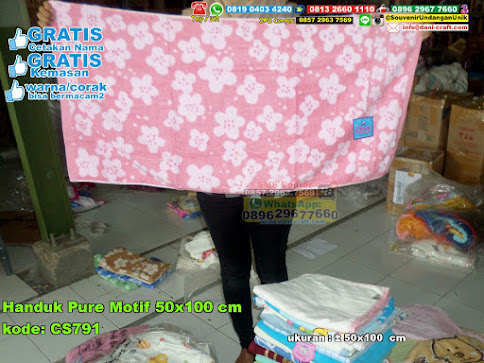 Handuk Pure Motif 50×100 Cm