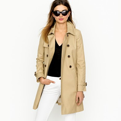 J.crew Trenchcoat rose chair style d\u00e9contract\u00e9 Mode Manteaux Trenchcoats 