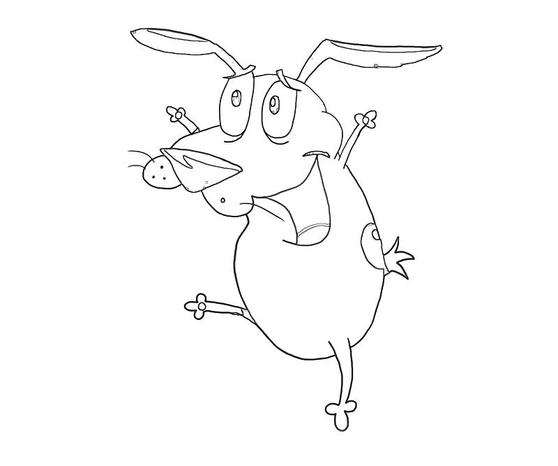 Printable Courage Dog Playing Coloring Pages printable-courage-dog-playing-coloring-pages