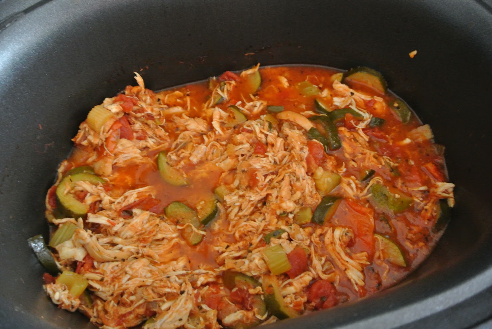 Slow Cooker Marinara Chicken and Veggies (Flashback Friday!)
