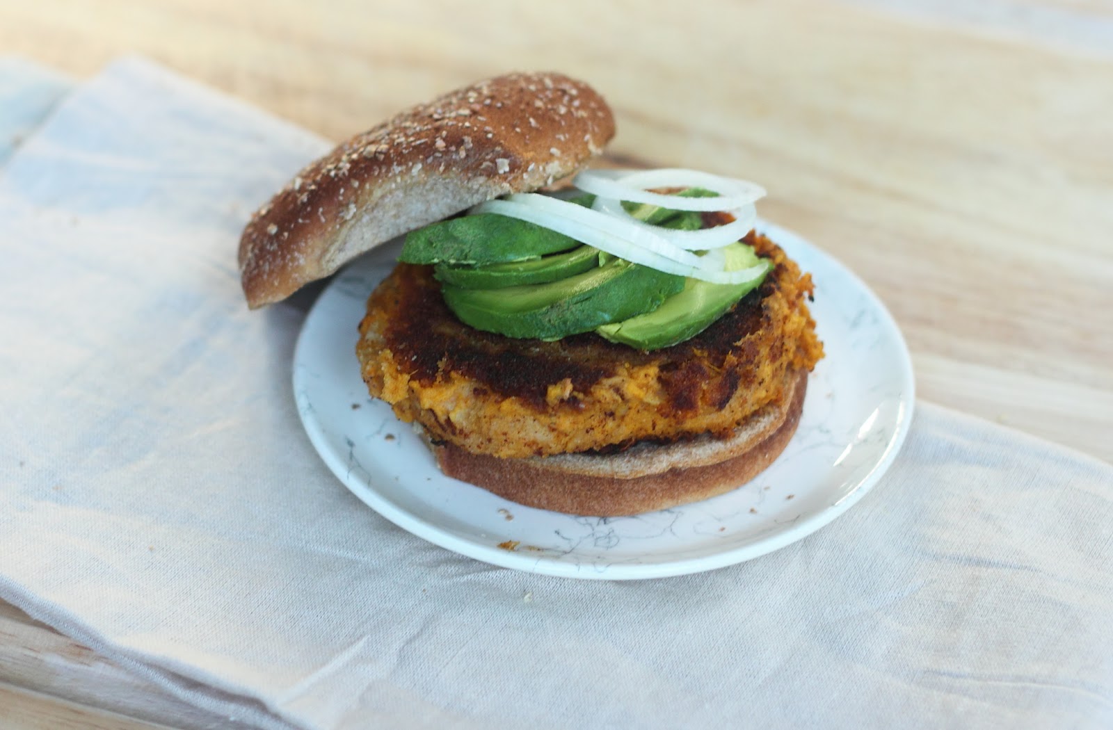 Confections from the Cody Kitchen Vegan Sweet Potato Burger
