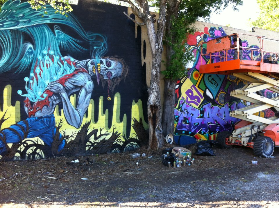 Ishmael inspired art and graffiti Cork Studios.... Collective outdoor