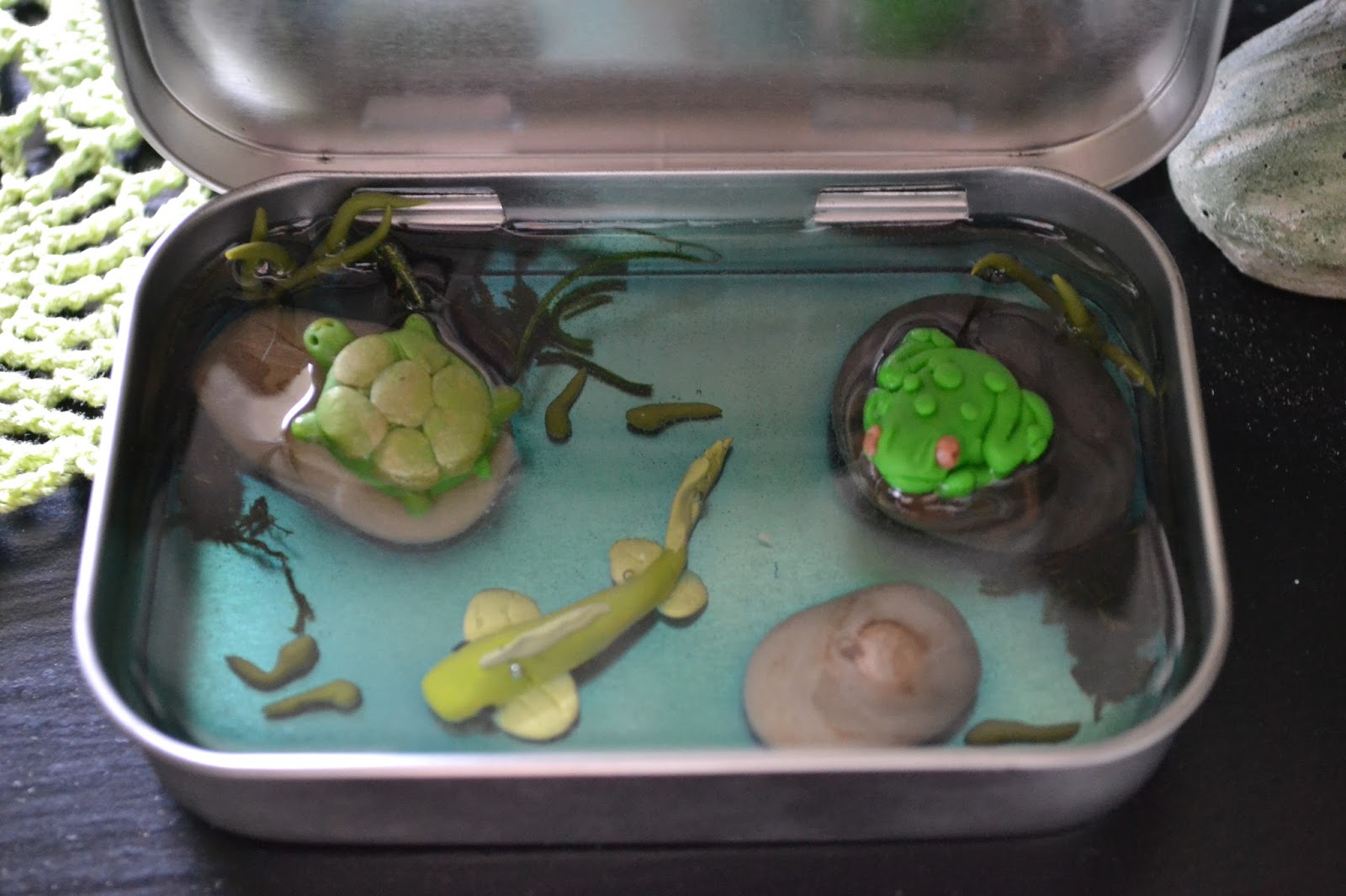 Closet Crafter Pocket Aquarium Out of Polymer Clay