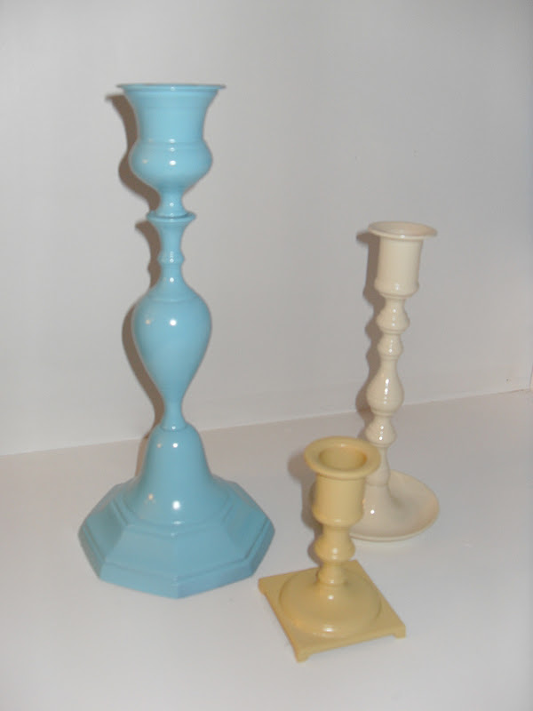Oops! Painted Brass Candlesticks Before and After