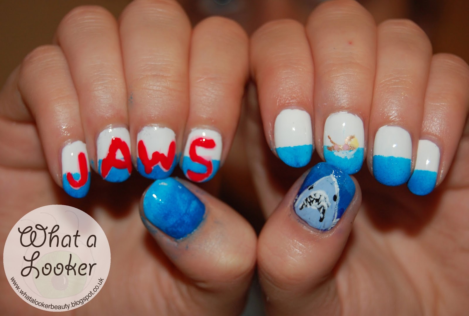 what a looker Jaws Nail Art