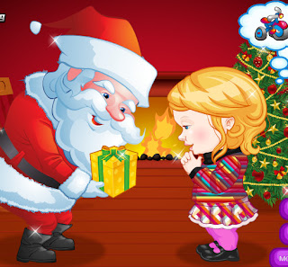 Juego de vestir a la mina para ver a Santa Claus Juego de vestir a la mina para ver a Santa Claus