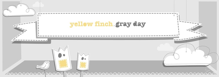 Yellow Finch. Gray Day