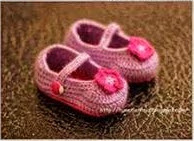  Zapatitos de Bebé Rosa a Crochet