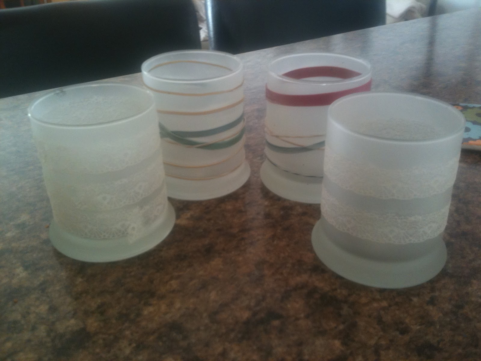Creating the World I Live in... Frosted Glass Candle Holders!