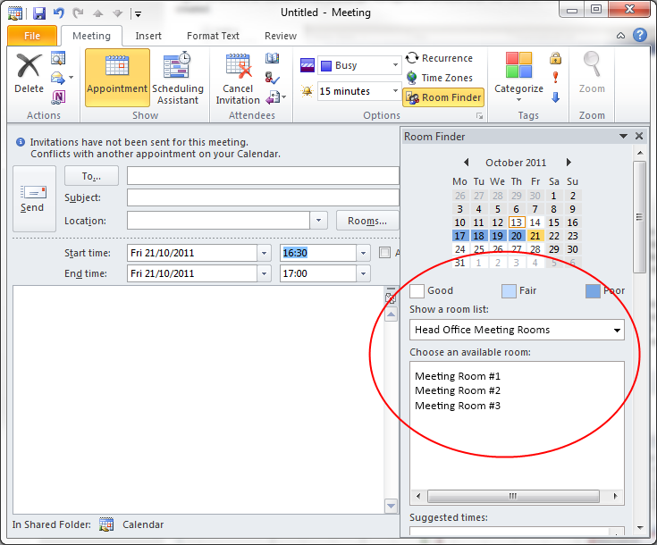 Configuring Room Finder Lists in Exchange 2010