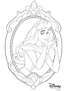 Learning for kids - coloring princess aurora