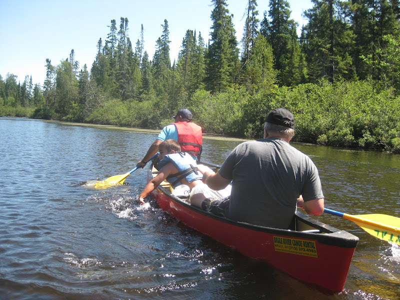 On The Road with Tom and Christine Canoeing The Brule River in