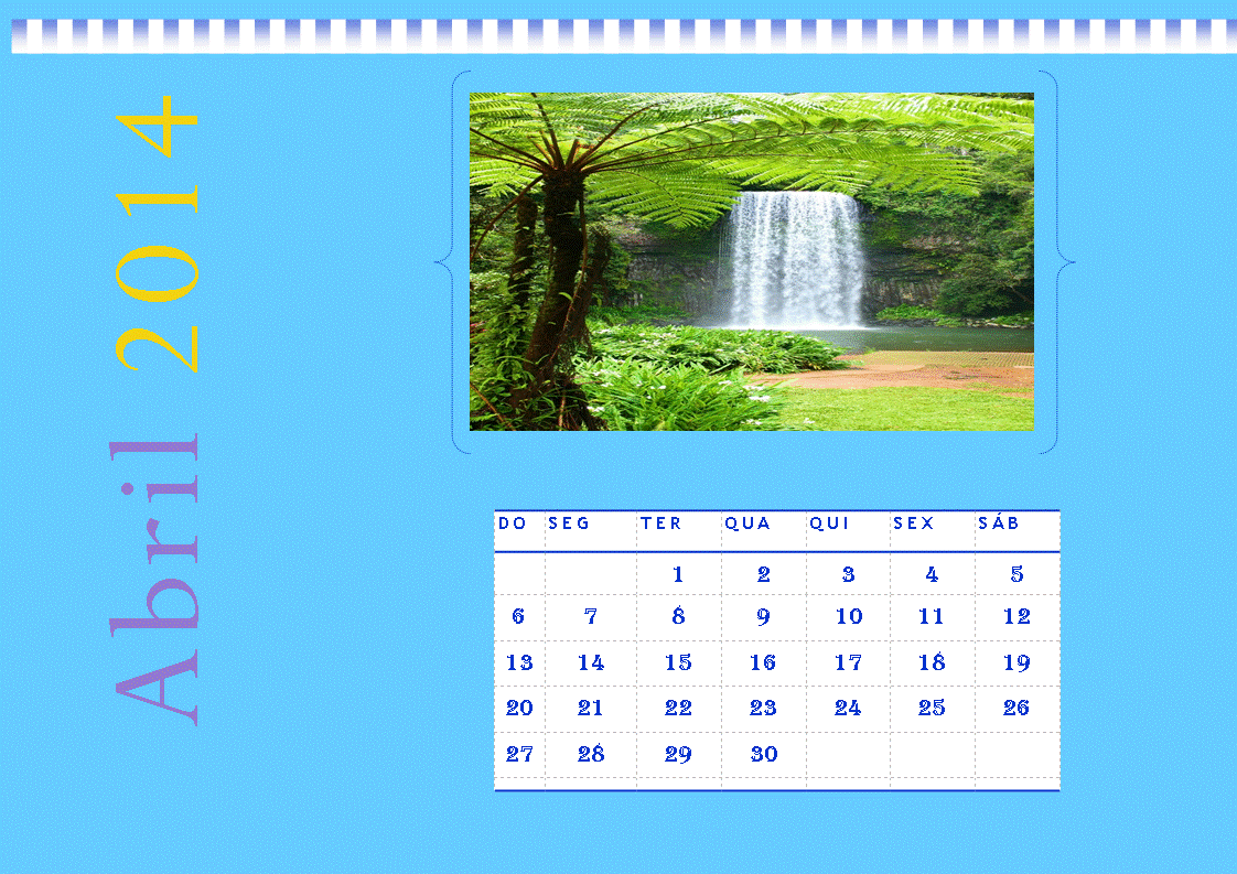 Calendário - Dia Mundial da Água