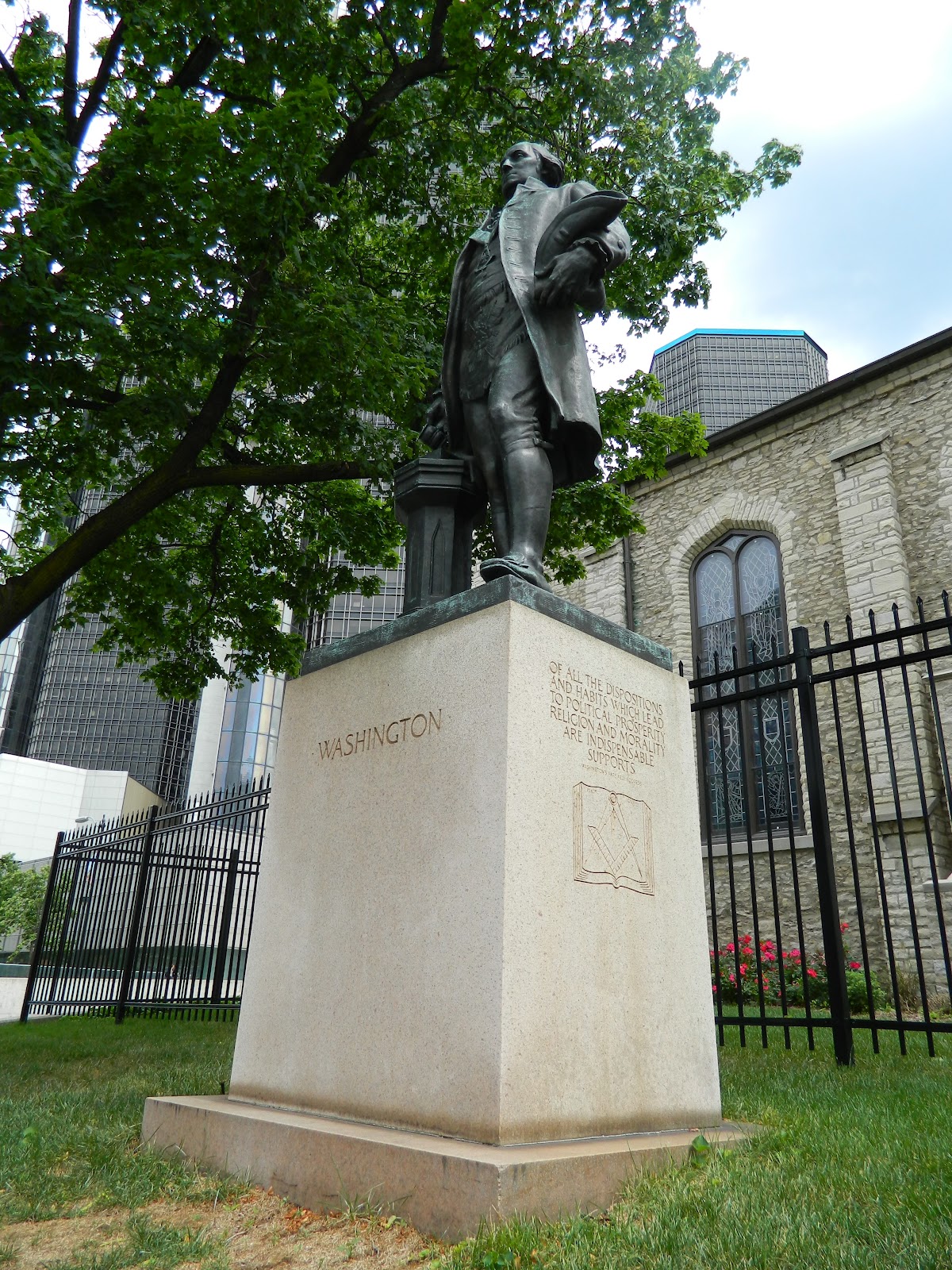 Running to 50 Statues of Downtown Detroit