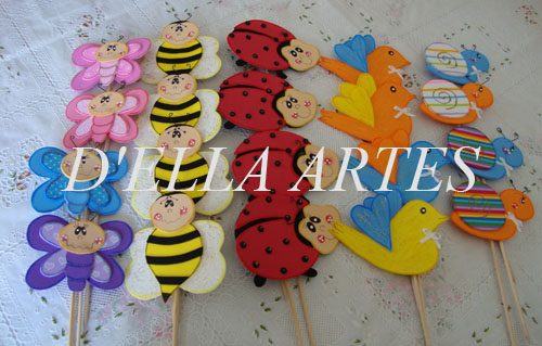 ELLA ARTES Apliques bichinhos de jardim ELLA ARTES Apliques bichinhos de jardim