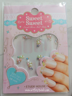Etude House Sweet Shine nail stickers pastel pearls
