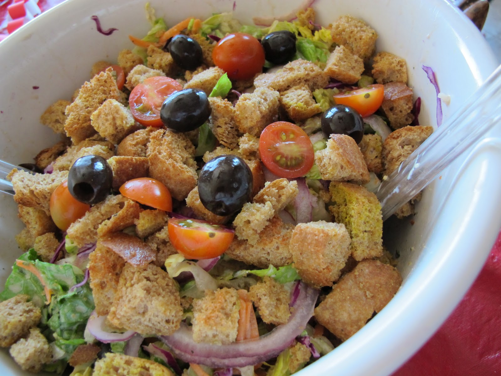 Simple. Healthy. Tasty Italian Tossed Salad with Creamy Italian Dressing