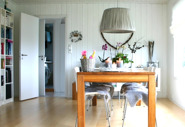 Minmill: ny lampe over spisebordet! Tine k lampe