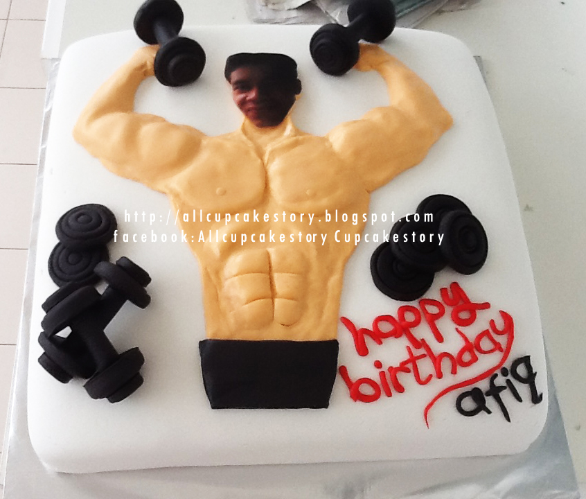 allcupcakestory Body Builder's Cake