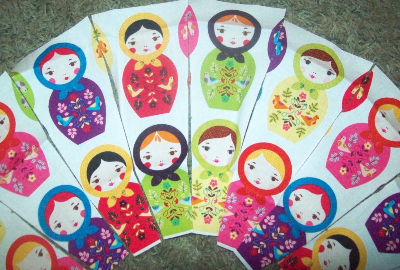 My Quilt Diet... Fun With Matryoshka Doll Fabric
