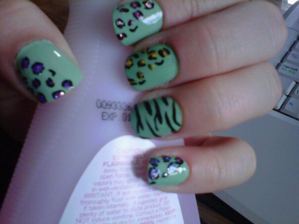 Cheetah and zebra print nail designs Cheetah and zebra print nail designs