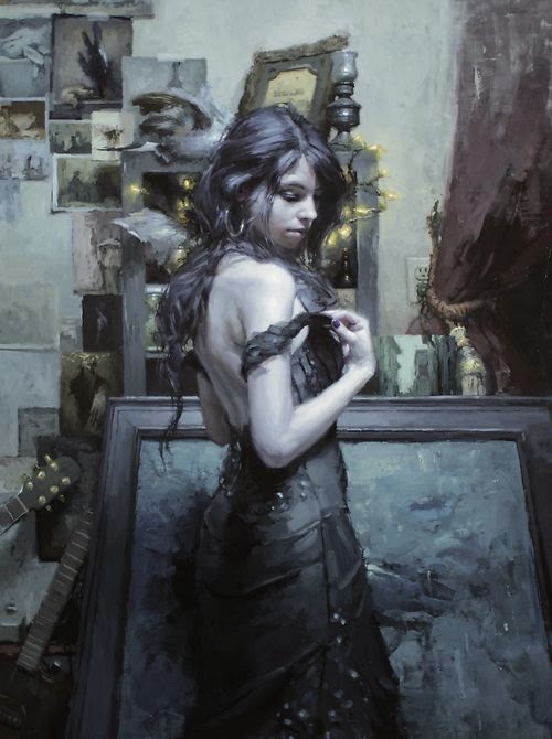 Jeremy Mann oil paintings beautiful women Jeremy Mann oil paintings beautiful women