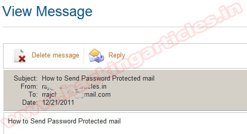 How to Send Password Protected Email (Encrypt Mail) 