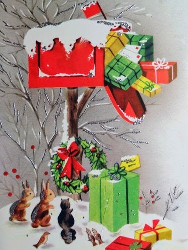 retro holiday cards