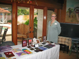 Doria Goocher with her landscapes Doria Goocher with her landscapes