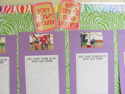 monkey themed bulletin boards