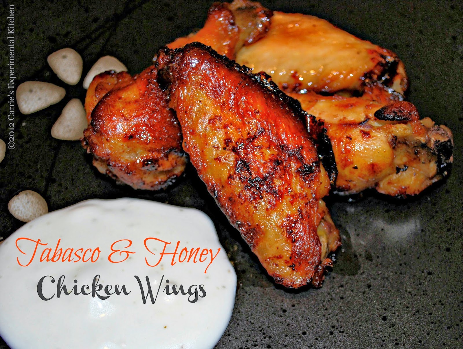 Carrie's Experimental Kitchen Tabasco & Honey Chicken Wings