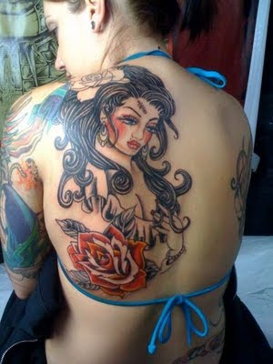 free design geisha tattoo
