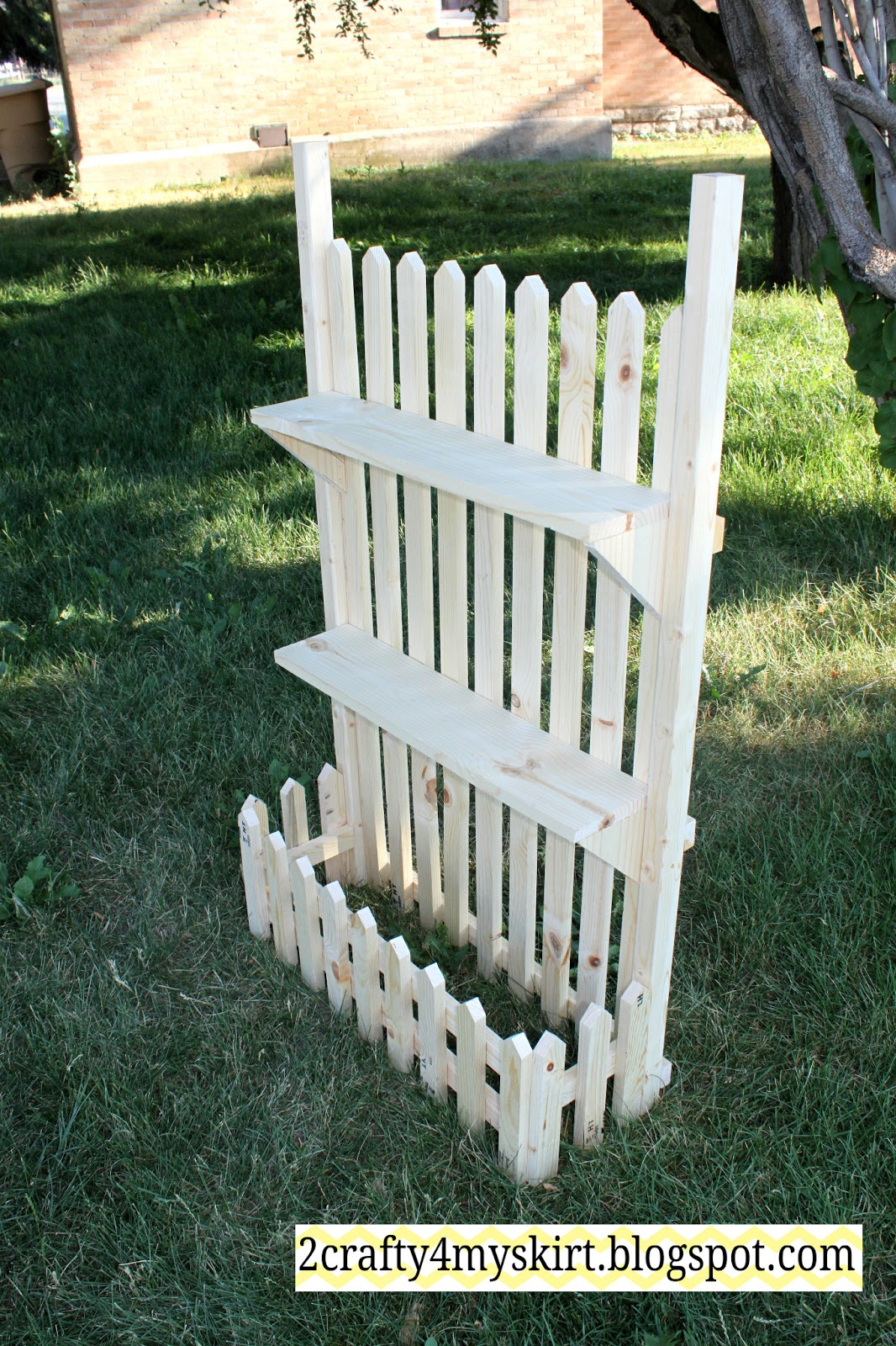 2 Crafty 4 My Skirt DIY Porch Shelf