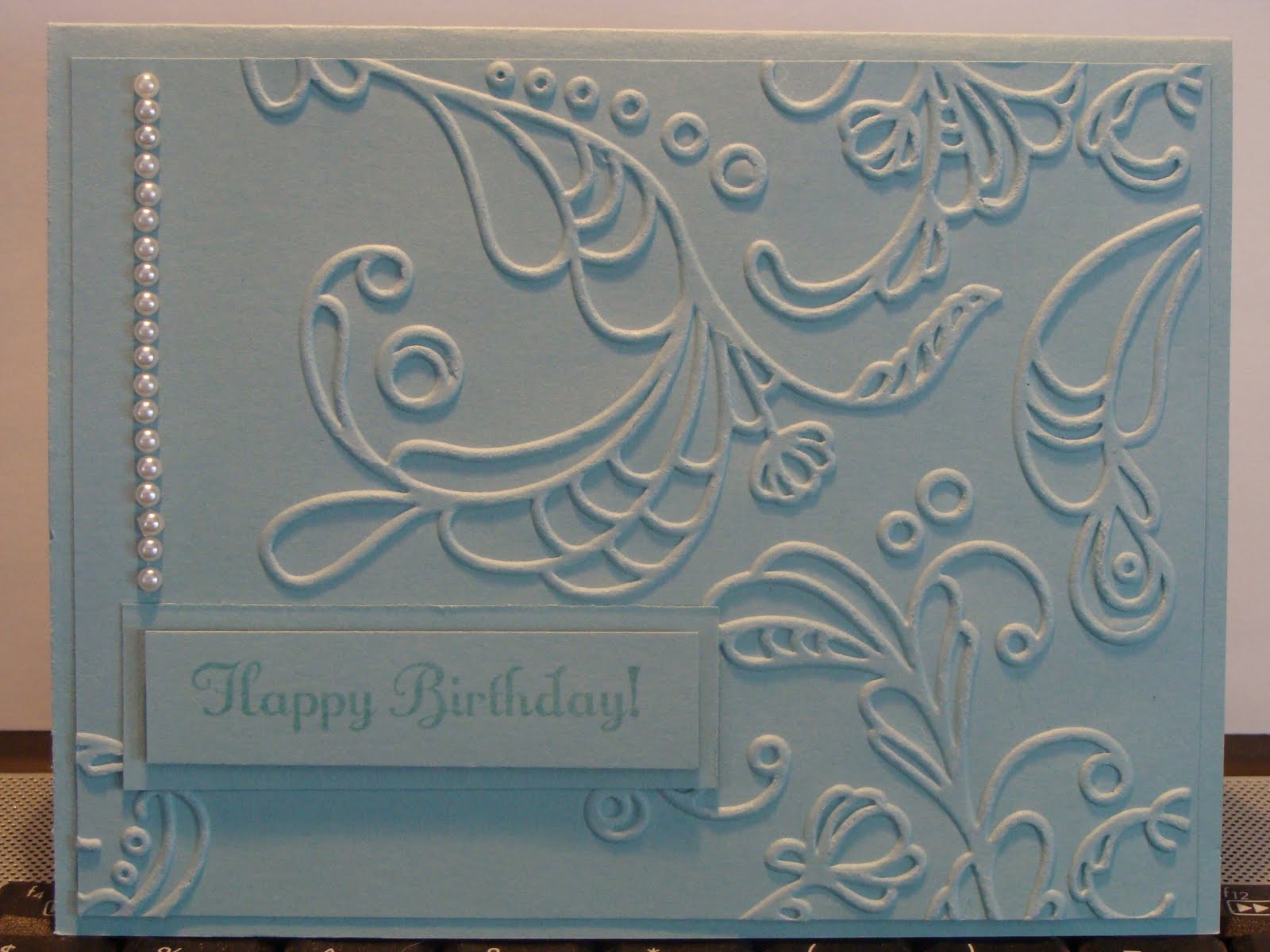 Stampin' My Heart Out Elegant Birthday Card
