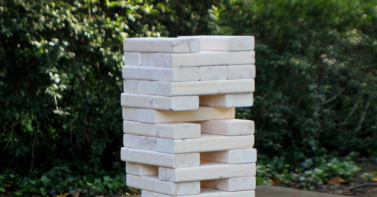 Cottage and Vine Backyard Jenga DIY
