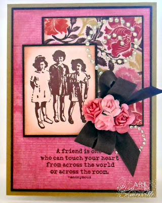 Stamps  - Stampotique, Flowers and Bling from Zva Creative, Authentique Lively Pattern Paper www.lisasomerville.com