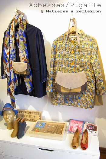 Foulard Lovat and green bleu-sable-jaune