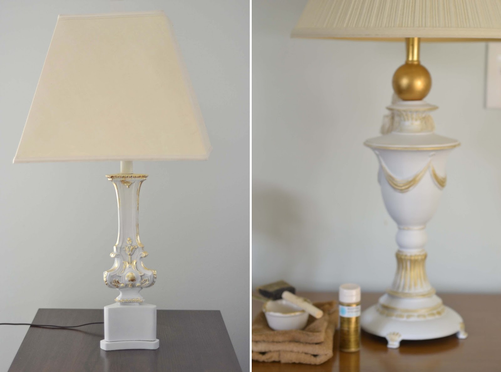 Curiositaellya Thrifted Table Lamp Makeover {DIY}