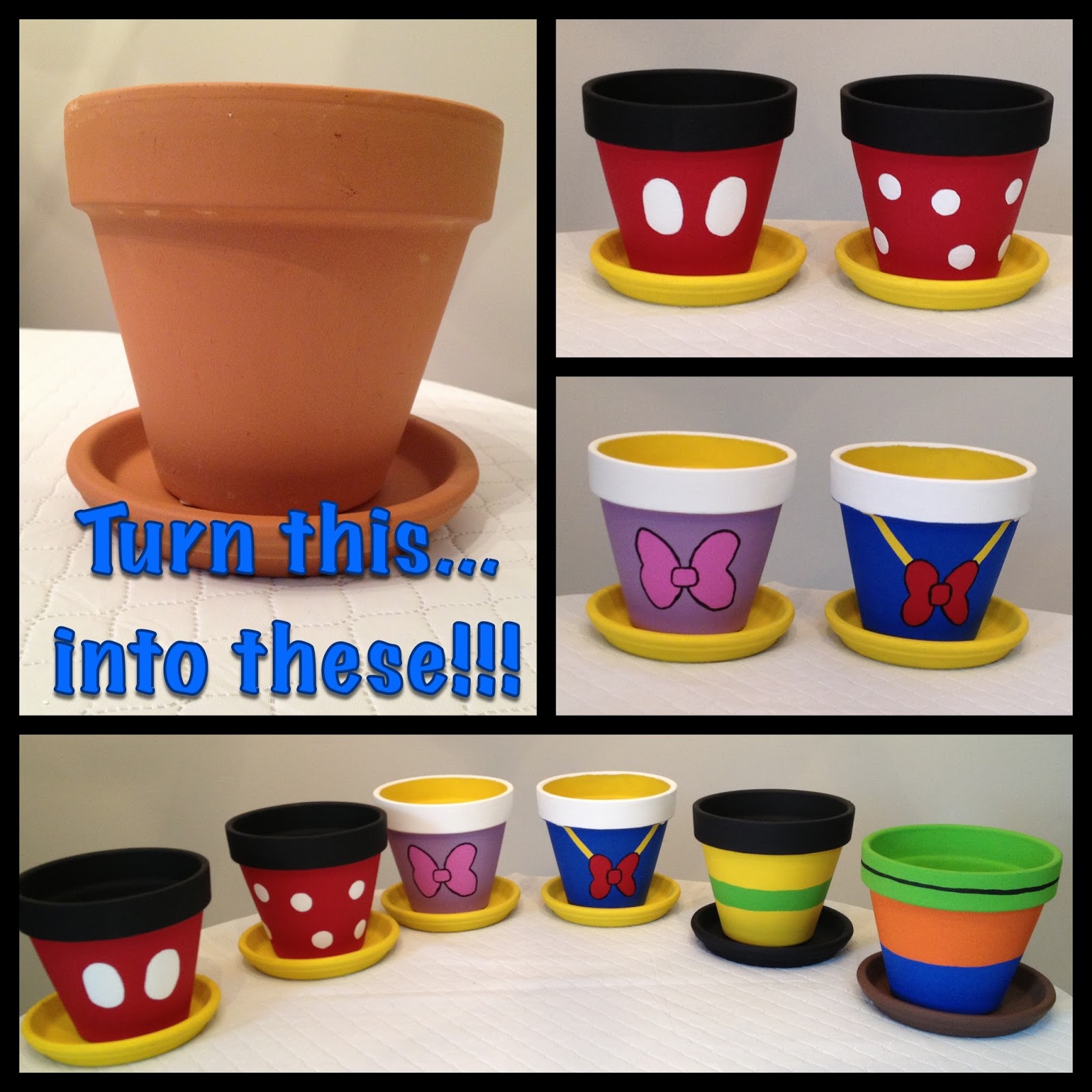 My Disney Life Diy Project Painted Flowerpots,Back Side Easy Mehandi Designs For Hands